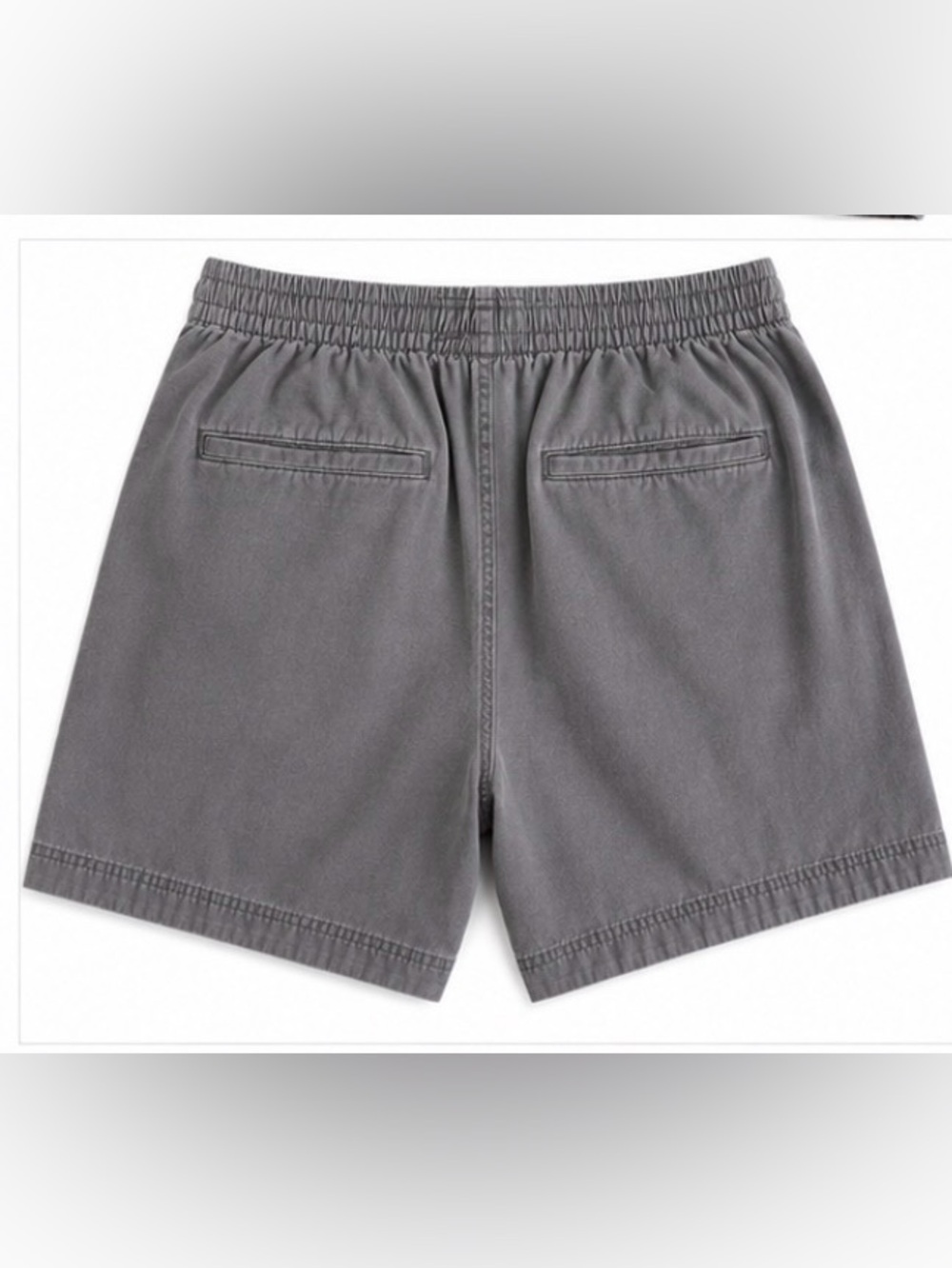 Abercrombie & Fitch Gray Elastic Waist Drawstring Shorts - Picture 2 of 4